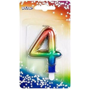 Boland - Cijferkaars, verschillende cijfers, nummer, taartkaars in de vorm van een folieballonnen, decoratie, verjaardag, jubileum