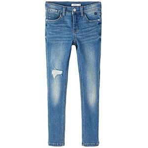 Name It Nkmtheo Xslim Jeans 1410-ur Noos, medium blauw, Denim, 98 kinderen, middelblauw denim