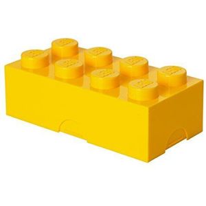 Room Copenhagen 40231732 LEGO lunchbox broodtrommel, 8 noppen, geel, 20 x 10 cm