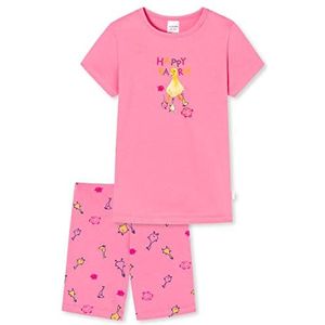 Schiesser Meisjespyjama, korte pyjama, 100% biologisch katoen, maat 92 tot 140, Roze_178916, 116 cm