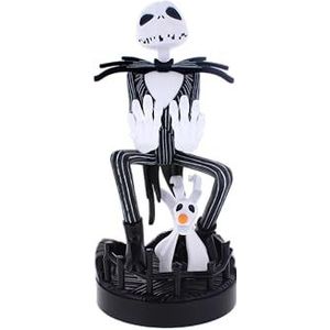 Cable Guys - Disney The Nightmare Before Christmas Jack Skellington Gaming Accessories Holder & Phone Holder for Most Controller (Xbox, Play Station, Nintendo Switch) & Phone