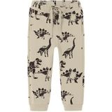 Joggingbroek - Regular Fit - Geborstelde Sweatstof - Verstelbare Taille - Print