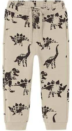 Joggingbroek - Regular Fit - Geborstelde Sweatstof - Verstelbare Taille - Print