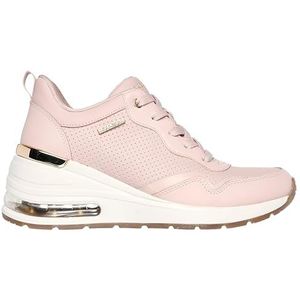Skechers Dames miljoenen warme lucht, Blush Duraleather lederen bekleding, 39.5 EU
