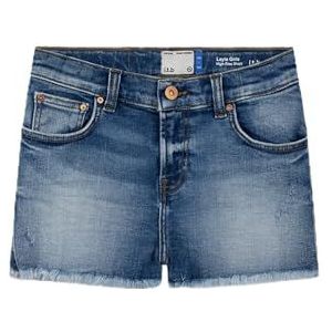 LTB Jeans Layla G casual shorts voor meisjes, blauw, 110