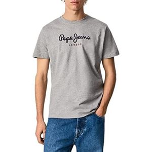 Pepe Jeans eggo n heren t-shirt, Grijs Marl, XL