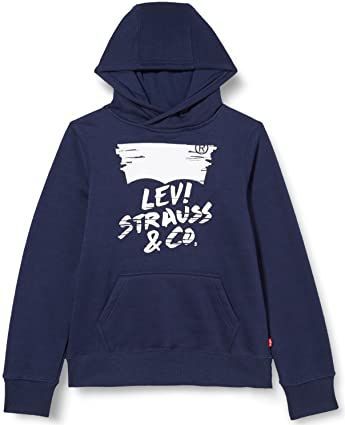 Levi's Kids JONGEN SKETCHED LOGO PULLOVER HOODIE BLAUW 12Jaren