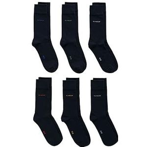 GANT SOFT COTTON SOCKS 6-PACK, marineblauw, 43-45 EU