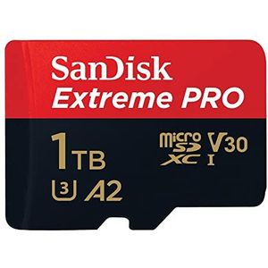 SanDisk - Extreme PRO - MicroSDXC UHS-I Kaart - Zwart - 1 TB - Leessnelheden tot 200 MB/s