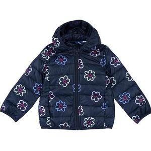 Chicco Giubbino Warme jas met capuchon voor meisjes met capuchon en rits, Blauw, 6 Maanden