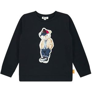 Steiff Sweatshirt EU maat 92 Steiff Navy, sweatshirt met lange mouwen voor kinderen, trui met lange mouwen, babybovendeel, ideaal basic shirt, comfortabel en zacht, wasmachinebestendig, Steiff Navy,