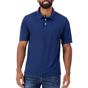 Hanes Cooldri Performance poloshirt met korte mouwen voor heren, marineblauw, M