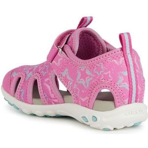 Geox J Whinberry G Sandalen voor meisjes, Fuchsia Aqua, 31 EU