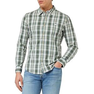 Levi's Long-Sleeve Battery Housemark Slim Shirt Mannen, Micah Plaid Cloud Dancer, XS