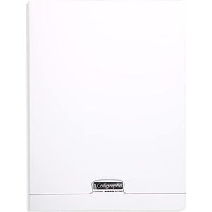 Calligraphe 18191C - Set van 10 Kleurloos Geniet fotoalbum - 24x32 cm - 96 wit effen pagina's - Wit papier van 90 g - Transparante polypropyleen kaft - Merk van Clairefontaine