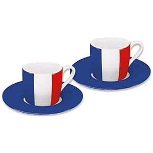 Könitz Flags France Espressokopjes 2-delige set Ceramic