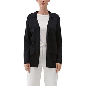 s.Oliver BLACK LABEL Dames Gebreide jas, Grijs/Zwart, 34