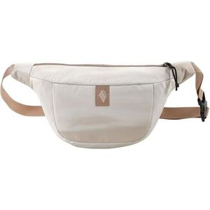 Hip Bag, stijlvolle borsttas, heuptas met 2 vakken, Travel Pack, Heritage schoudertas, festivalheuptas, buiktas, 25 x 14 x 8 cm, beige (dune), 25 x 14 x 8cm