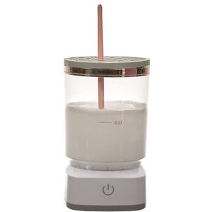 COSMETIC CLUB, SC0644, USB Auto-Rotatie Borstelreiniger, Hoogwaardige Prestaties, Eenvoudig in Gebruik, Compact Ontwerp, Tijdsbesparing, Compatibel met Alle Borstels, Wit