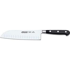 Arcos Serie Lyon - Santoku mes | boogmes - lemmet van gesmeed roestvrij staal Nitrum 180 mm - handvat van polyoxymethylen (POM) - kleur zwart