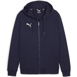 PUMA - teamGOAL Casuals - Herensweater - Marineblauw - 100% Katoen