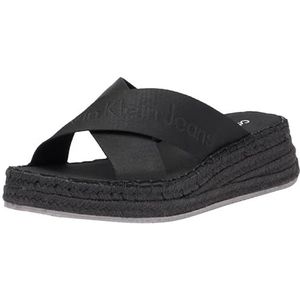 Calvin Klein Jeans Espadrilles voor dames met hak, zwart (Triple Black), 39, Zwart Triple Black, 39 EU