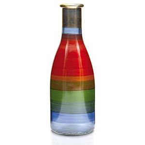 Angela Neue Wiener Werkstätte Flessenvaas NADJA-Tempera glazen vaas met de hand beschilderd, verguld, glas, multicolor, 6,5 cm