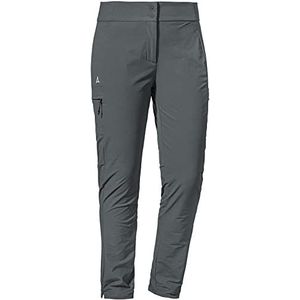 Schöffel Waterafstotende, lichte zomerbroek voor dames, robuuste outdoorbroek met hoge bewegingsvrijheid, slim fit wandelbroek, Tight Teisenberg L