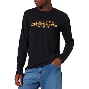 Camel Active Heren 4096496T19 T-shirt, asfalt, S