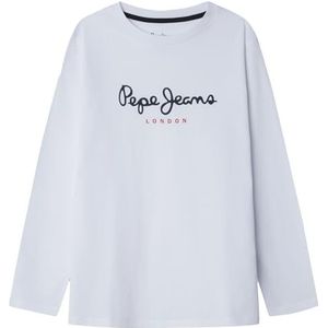 Pepe Jeans - PB5000027 - T-shirt - Wit - Lange Mouwen - Casual - Katoen