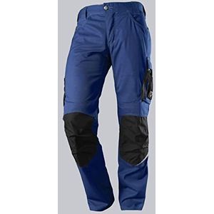 BP 1998-570-1332 werkbroek met kniebeschermers - slank silhouet - elastische rugband - 65% polyester, 35% katoen - korte pasvorm - maat: 50n - kleur: koningsblauw/zwart