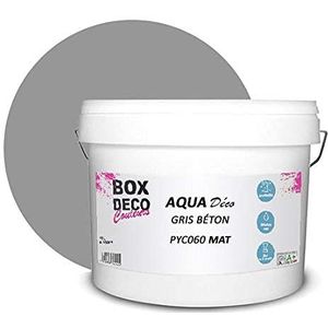 Acryl-muurverf, mat, Aqua Déco, 10 l/100 m², betongrijs