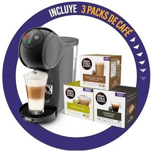 Dolce Gusto De'Longhi Genio S EDG226.A, capsulekoffiezetapparaat, incl. 3 capsuleverpakkingen, compact ontwerp, verstelbare drinkgrootte, afneembaar waterreservoir van 0,8 l, 1600 W, grijs