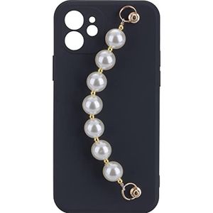 OHLALA! Fashion Selfie Back Cover Pearls voor Apple iPhone 12 Black