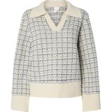 Yas - Livia - Gebreide Trui - V-hals - Lange Mouwen - Glitter Detail