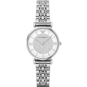 Emporio Armani dames tweehands roestvrijstalen horloge