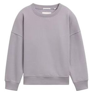 TOM TAILOR Oversized sweatshirt met print op de rug, 36606 - Dusty Greyish Purple, 128