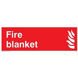 Viking Signs FV354-L15-V ""Branddeken"" bord, Vinyl/Sticker, 150 mm H x 50 mm W