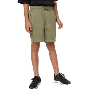 Urban Classics Jongens Jongens Stretch Twill Joggingshorts Klassieke Shorts, Olive, 158/164