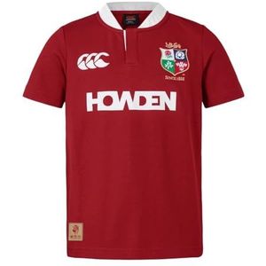 Canterbury Unisex volwassen Britse en Ierse leeuwen klassieke jersey met korte mouwen, rode dahlia, XX-Small