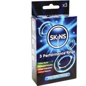 Skins Performance Cock Ring – verpakking van 3 stuks