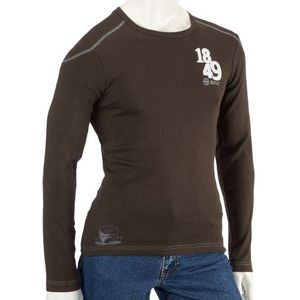 ESPRIT Full Needle Rib X30621 Herenshirts/shirt met lange mouwen, bruin, 54 NL