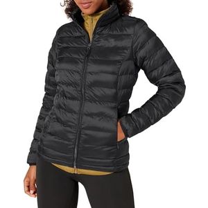 Amazon Essentials Lichtgewicht waterbestendige verpakbare Puffer Jacket Down Alternatieve jas, zwart, L (UK 14-16)