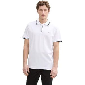 TOM TAILOR Poloshirt voor heren, 20000 - wit, XXL