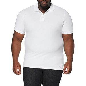 JP 1880 Heren grote maten grote maten Menswear L-8XL poloshirt, basic, halve mouw, piqué, L tot 10XL 702560, sneeuwwit, 8XL