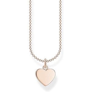 Thomas Sabo Dames halsketting hart roségoud 925 sterling zilver, 38-45 cm lengte
