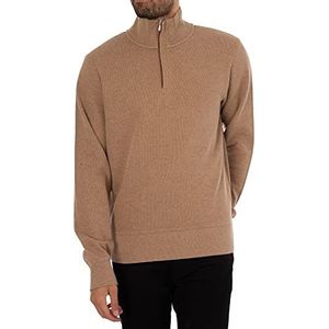 GANT Heren D1. Sacker Rib Half Zip Pullover Kaki Mel, 3XL