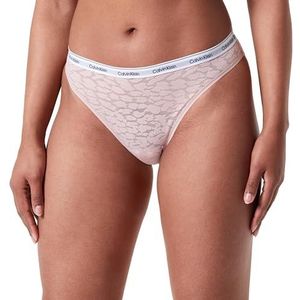Calvin Klein Underwear - Damesslip - Effen - Materiaalmix met Stretch - Kant