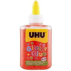 UHU Glitter kleeffles, 88,5 ml rood