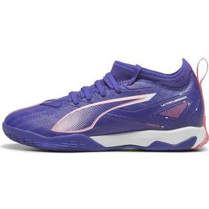 PUMA Ultra 5 Match It + Mid Jr voetbalschoen voor kinderen, uniseks, Lapis Lazuli PUMA White Sunset Glow, 36 EU